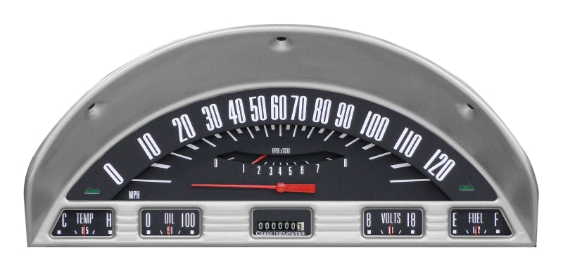 Classic Instruments FT56BT Black 1956 Ford F - 100 Truck Gauge Package