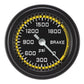Classic Instruments AX167YBLF AutoCross Yellow 2 1/8" Brake Pressure Gauge