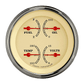 Classic Instruments VT73SLF Vintage - Quad Gauge 3-3/8" (75-10 OHM)