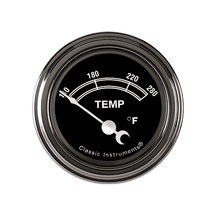 Classic Instruments TR26SLF Traditional - Water Temp Gauge 2-1/6"