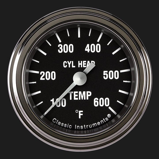 Classic Instruments HR197SLF Hot Rod 2 1/8" Cylinder Head Temp. Gauge