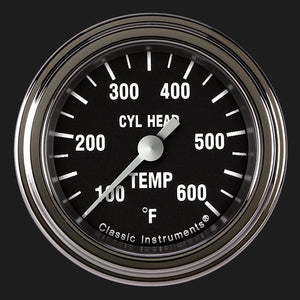Classic Instruments HR197SLF Hot Rod 2 1/8" Cylinder Head Temp. Gauge