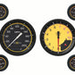Classic Instruments AX51YBLF Autocross Yellow w/ Black Bezel 4 - 5/8" Speedo &
