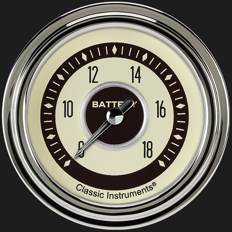 Classic Instruments NT330SLC Nostalgia VT 2 5/8" Voltage Gauge