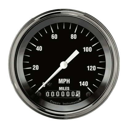Classic Instruments HR55SLF Hot Rod Speedometer 140 MPH