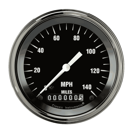 Classic Instruments HR55SLF Hot Rod Speedometer 140 MPH