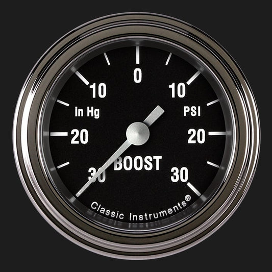 Classic Instruments HR141SLF Hot Rod 2-1/8" Boost/Vac Gauge