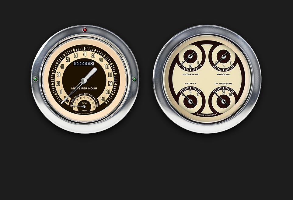 Classic Instruments CT54NT62 Nostalgia VT 1954-55 Chevy Truck Gauge Package