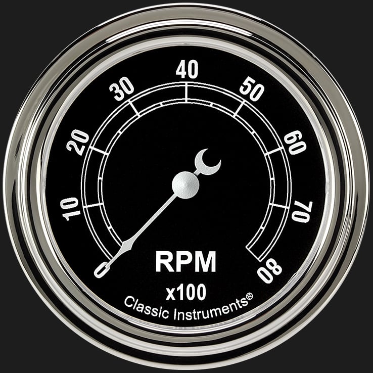 Classic Instruments TR383SLF Traditional 2 5/8" Tachometer