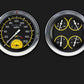 Classic Instruments CT54AXY62 - Auto Cross Yellow 54 - 55 Chevy Truck Package w/ S