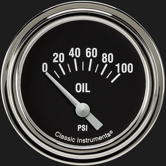 Classic Instruments HR281SLF Hot Rod 2 5/8" Oil Pressure Gauge