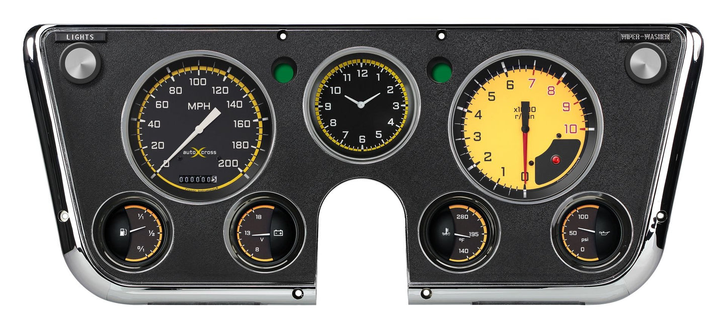 Classic Instruments CT67AXY-LS AutoCross Yellow 1967-72 Chevy Truck  LS Sending Unit