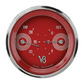 Classic Instruments V8RS74SHC V8 Red Steelie - Dual Gauge 3-3/8" Temp & Volt