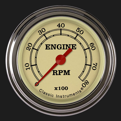 Classic Instruments VT183SLF Vintage 2-1/8" Tachometer