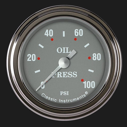 Classic Instruments SG181SLF SG 2-1/8" Full Sweep Oil Pressure 100psi