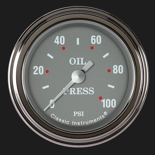 Classic Instruments SG181SLF SG 2-1/8" Full Sweep Oil Pressure 100psi