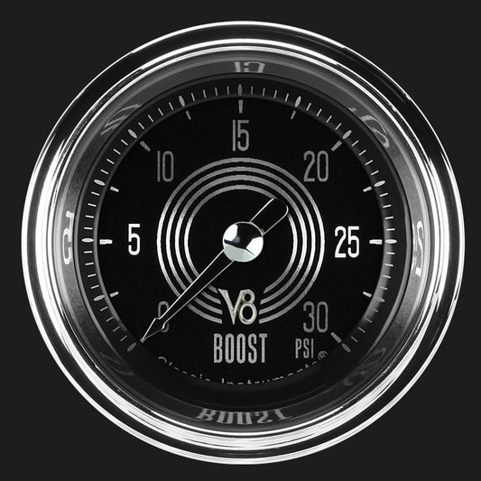 Classic Instruments V8SR142SHC V8 Speedster 2-1/8" Full Sweep Electric Boost 3