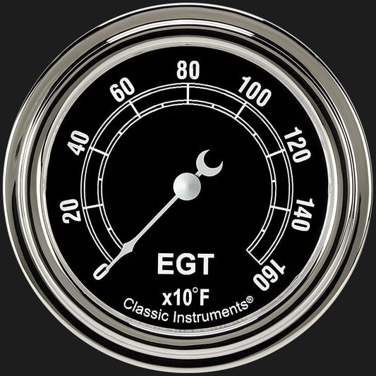 Classic Instruments TR398SLF Traditional 2 5/8" Exhaust Gas Temp. Gauge