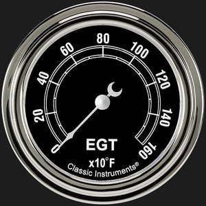 Classic Instruments TR398SLF Traditional 2 5/8" Exhaust Gas Temp. Gauge