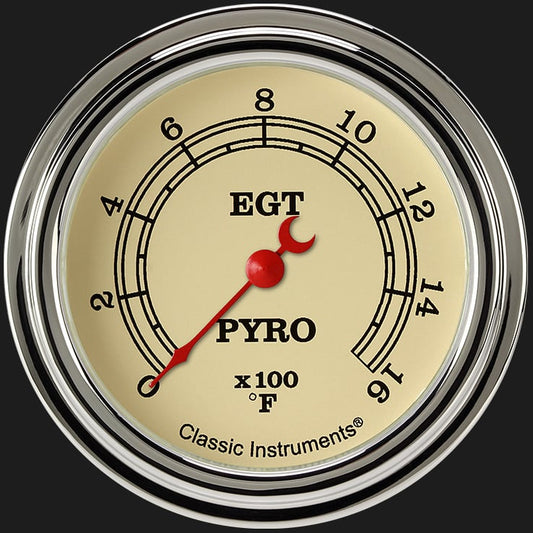 Classic Instruments VT398SLF Vintage 2 5/8" Exhaust Gas Temp. Gauge