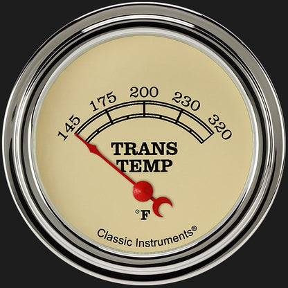 Classic Instruments VT227SLF Vintage 2 5/8" Transmission Temperature Gauge