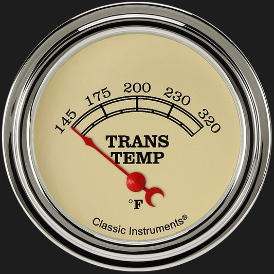 Classic Instruments VT227SLF Vintage 2 5/8" Transmission Temperature Gauge