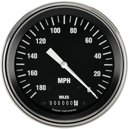 Classic Instruments HC56SLF Hot Rod Reverse Wind Cobra - Speedometer Gauge 4-5/8"