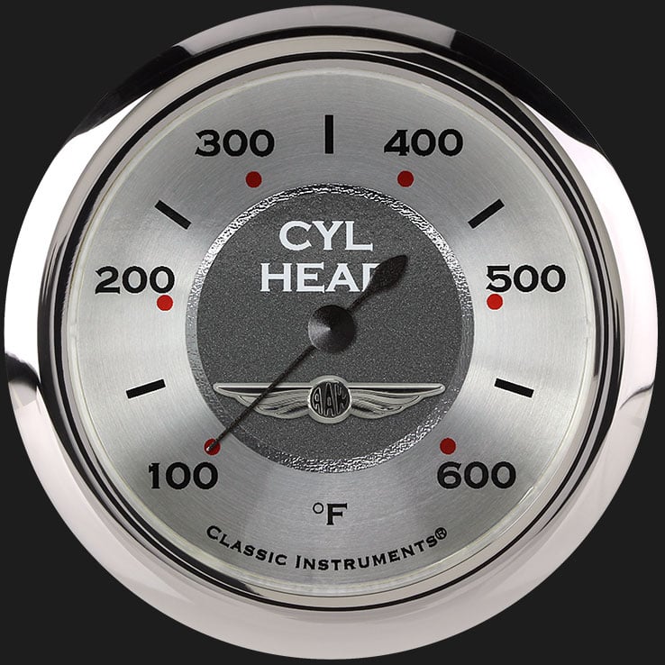 Classic Instruments AW397SRC All American 2 5/8" Cylinder Head Temp. Gauge