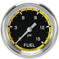 Classic Instruments AX345YAPF Autocross Yellow 2 5/8" Fuel Pressure Gauge, 15