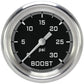 Classic Instruments AX342GAPF Autocross Gray 2 5/8" Boost Gauge, 30 psi