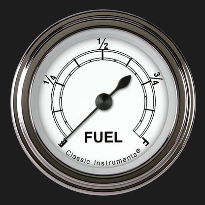 Classic Instruments CW109SLF Classic White - Programmable Fuel Gauge 2-1/8"