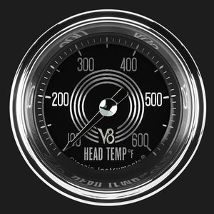 Classic Instruments V8SR197SHC V8 Speedster 2 1/8" Cylinder Head Temp. Gauge