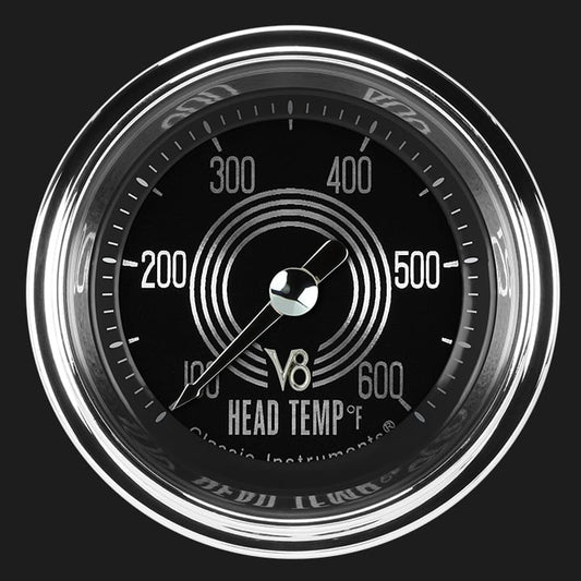 Classic Instruments V8SR197SHC V8 Speedster 2 1/8" Cylinder Head Temp. Gauge