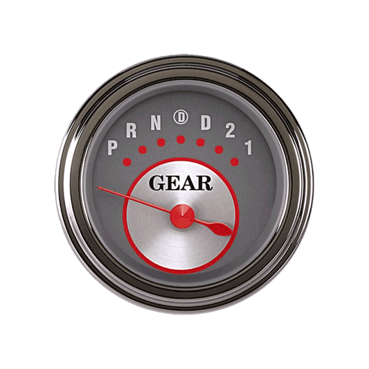 Classic Instruments SS06SLF Silver - Gear Indicator Gauge w/ Overdrive 2-1/8"