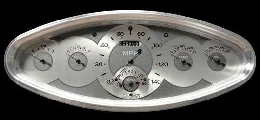 Classic Instruments AW6400PB All American - 6 Gauge Oval Cluster fuel240-33oh