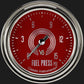 Classic Instruments V8RS345SLC V8 Red Steelie 2 5/8" Fuel Pressure Gauge, 15 psi
