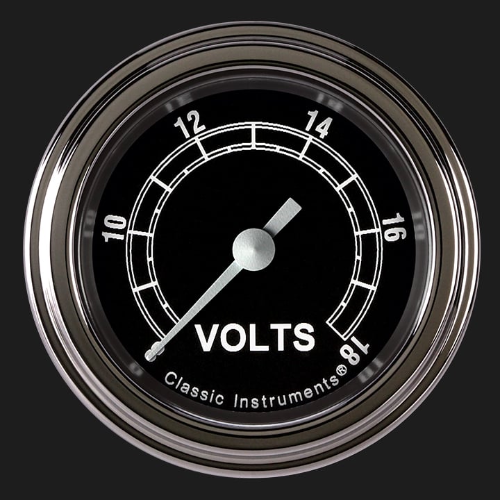 Classic Instruments TR130SLF Traditional - Volt Gauge Full Sweep 2-1/8"