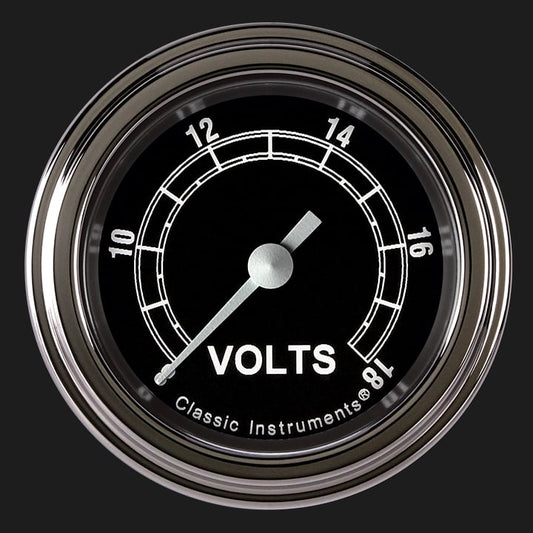 Classic Instruments TR130SLF Traditional - Volt Gauge Full Sweep 2-1/8"