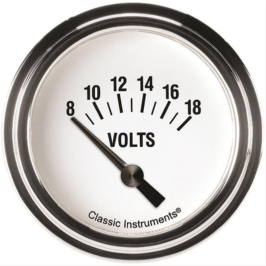 Classic Instruments WH230SLF White Hot 2 5/8" Volt, Short Sweep