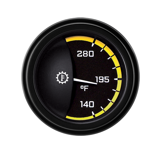 Classic Instruments AX27YBLF Autocross Yellow - Transmission Temp Gauge 2-1/6"