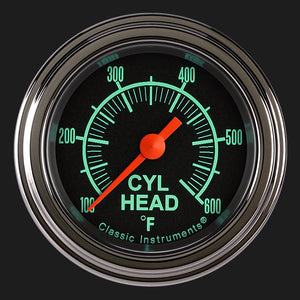 Classic Instruments GS197SLF G/Stock 2 1/8" Cylinder Head Temp. Gauge
