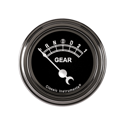 Classic Instruments TR06SLF Traditional - Gear Indicator Gauge w/ Overdrive 2-1/8"