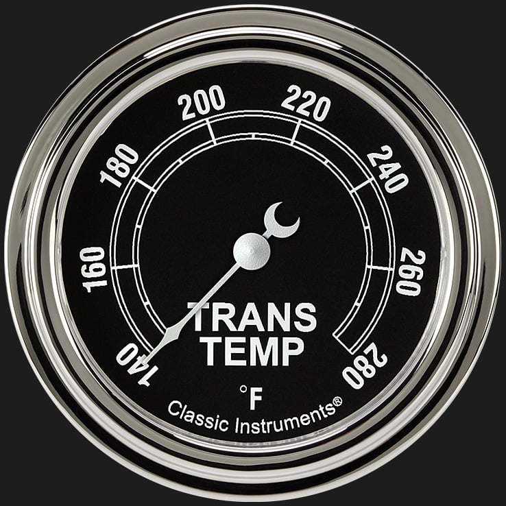 Classic Instruments TR327SLF Traditional 2 5/8" Transmission Temperature Gauge