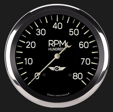 Classic Instruments Classic - Tachometer 8K RPM 4-5/8"