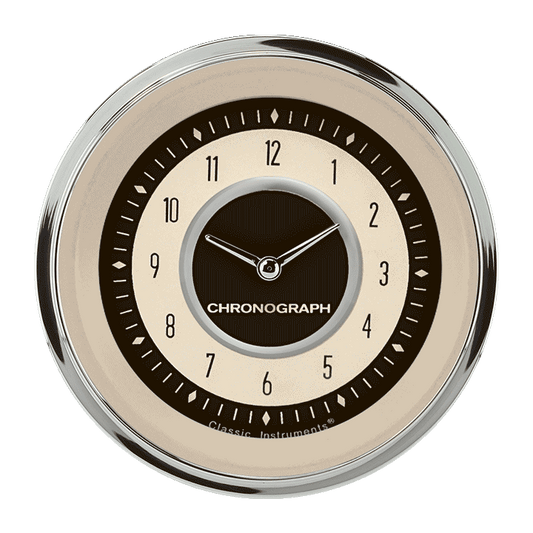 Classic Instruments NT93SHC Nostalgia VT - Clock Gauge 3-3/8"