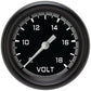 Classic Instruments AX330GBPF Autocross Gray 2 5/8" Voltage Gauge