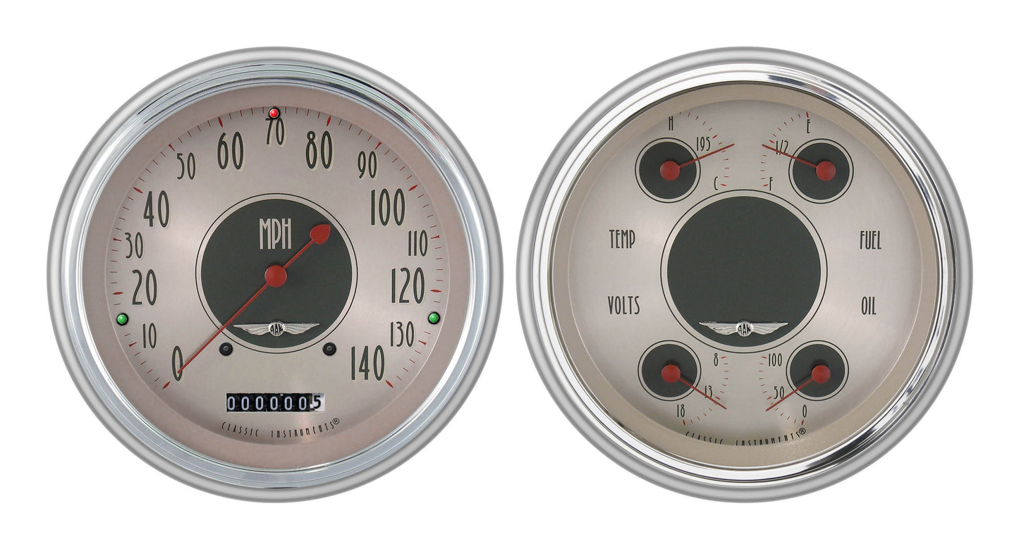 Classic Instruments CH51AN52-LS All American Nickel 1951-52 Chevy Car Package LS Sending Unit