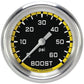 Classic Instruments AX343YAPF Autocross Yellow 2 5/8" Boost Gauge, 60 psi