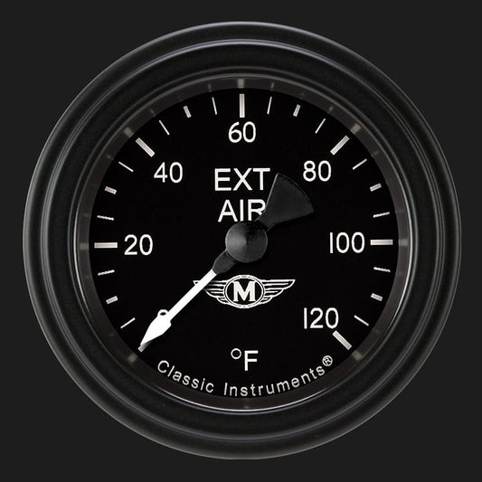 Classic Instruments MA199BLF Moal Bomber 2 1/8" Outside Air Temp. Gauge