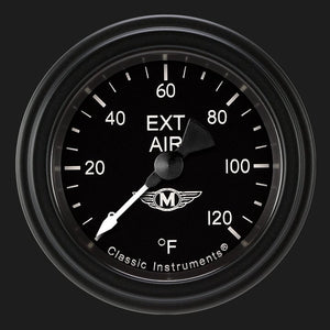 Classic Instruments MA199BLF Moal Bomber 2 1/8" Outside Air Temp. Gauge